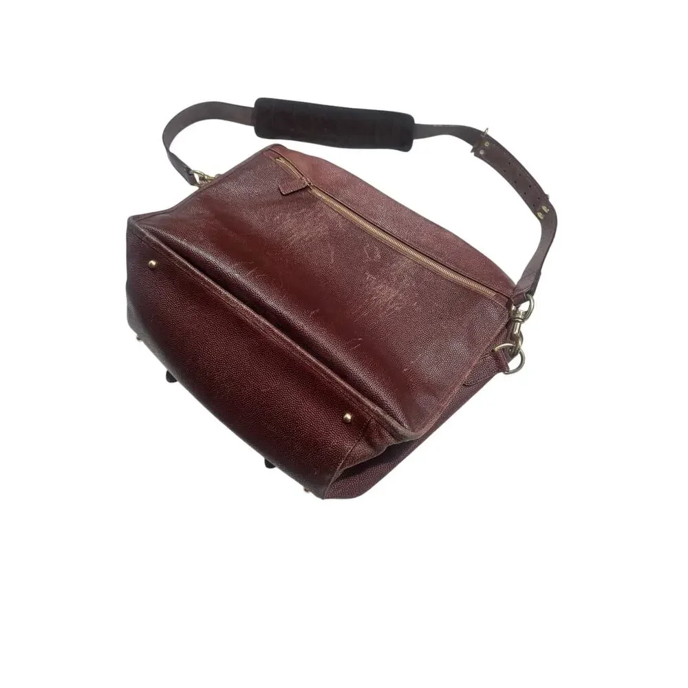 Vintage Brooks Brothers leather messenger bag